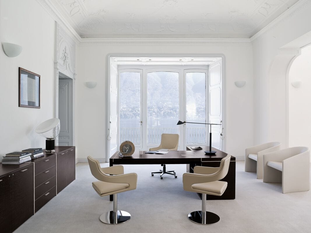 Деревянный угловой рабочий стол с ящиками i 4 Mariani ARCH-00129879 - Вид №4