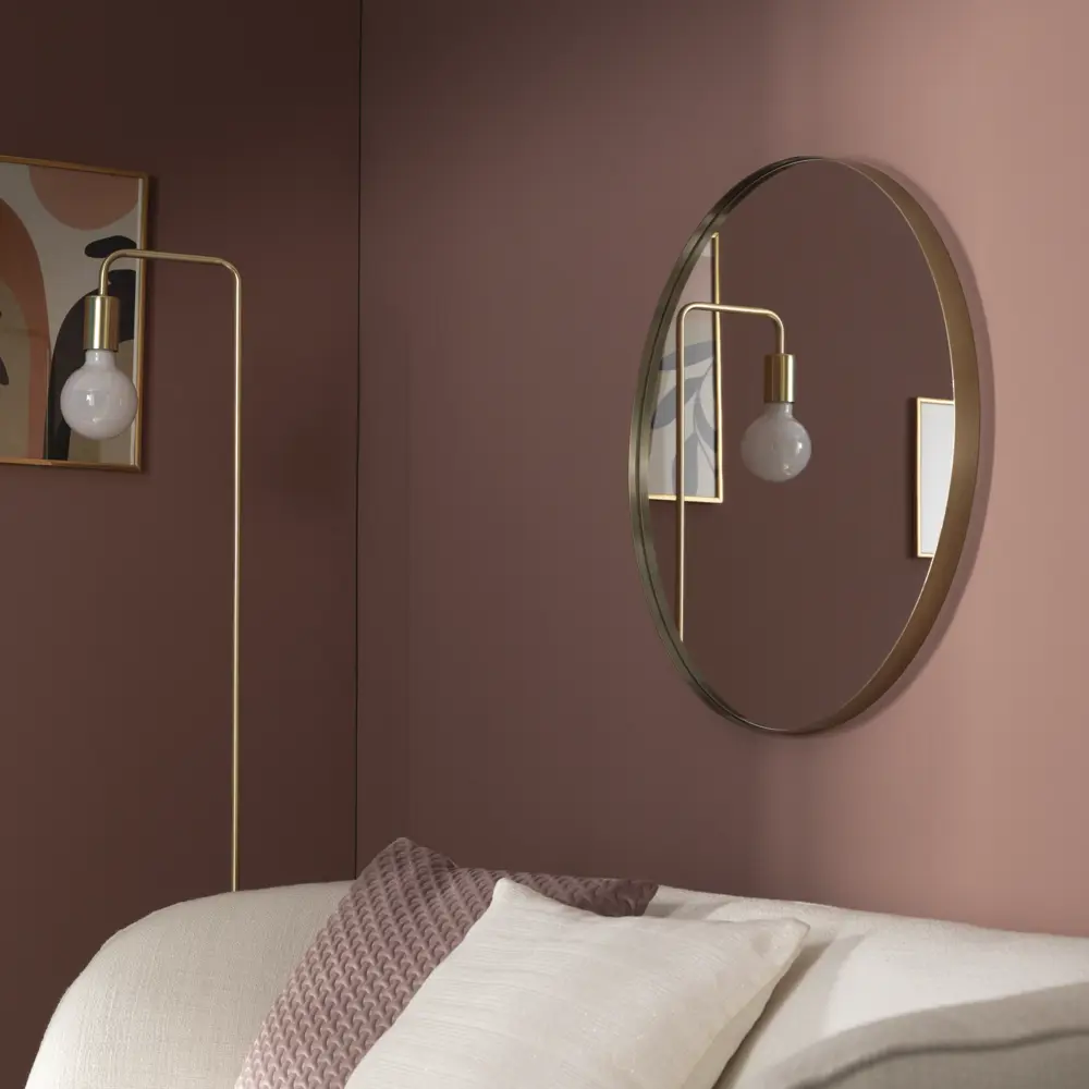 Зеркало декоративное KREAFORTA Glam круглое D61 см металл цвет золотистый 89451066 STLM-2110479  - Вид №1