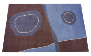 Прямоугольный ковер ручной работы из ткани