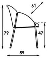 Artifort Стул с обивкой и подлокотниками Andrea sun-id-1433478 - Вид №7