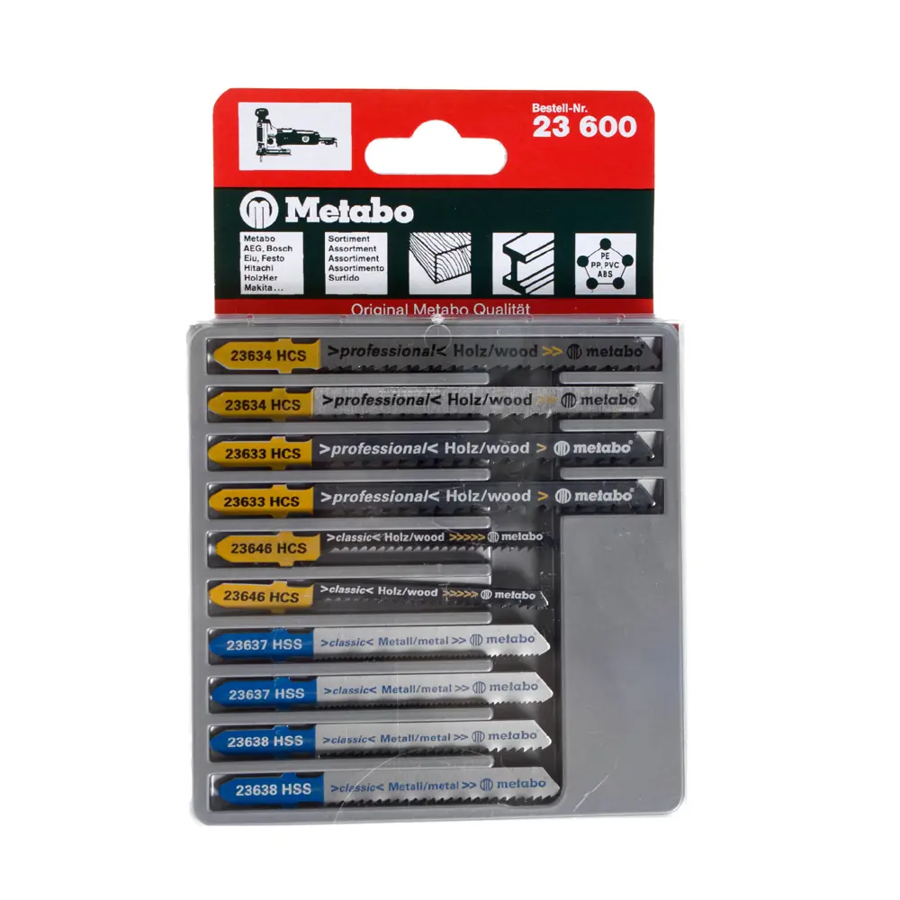 Набор пилок для лобзика Metabo 623600000, 10 шт. 15184324 STLM-2110447  - Вид №3