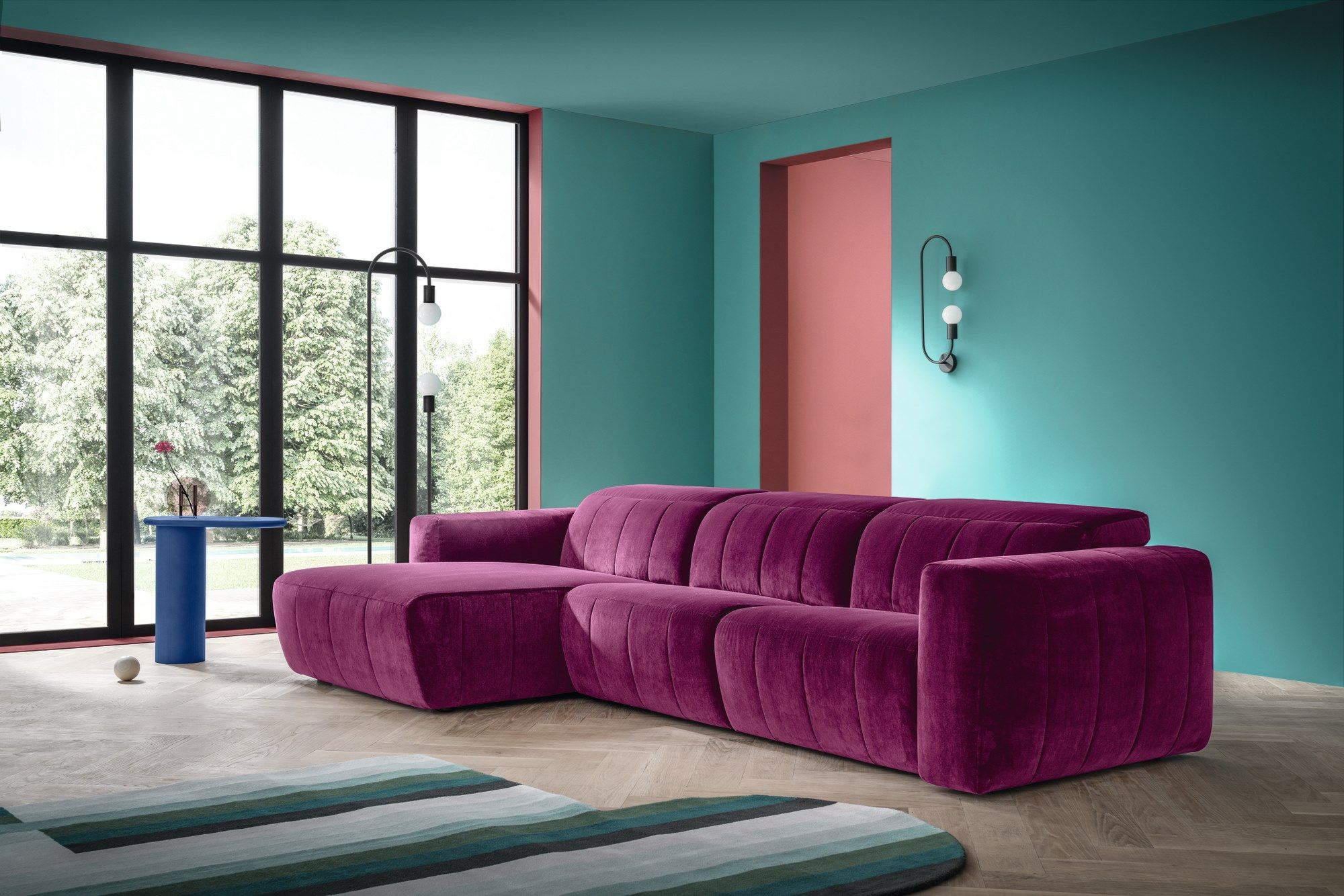 3-местный тканевый диван с полуостровом Felis Softliving ARCH-00144481 - Вид №8