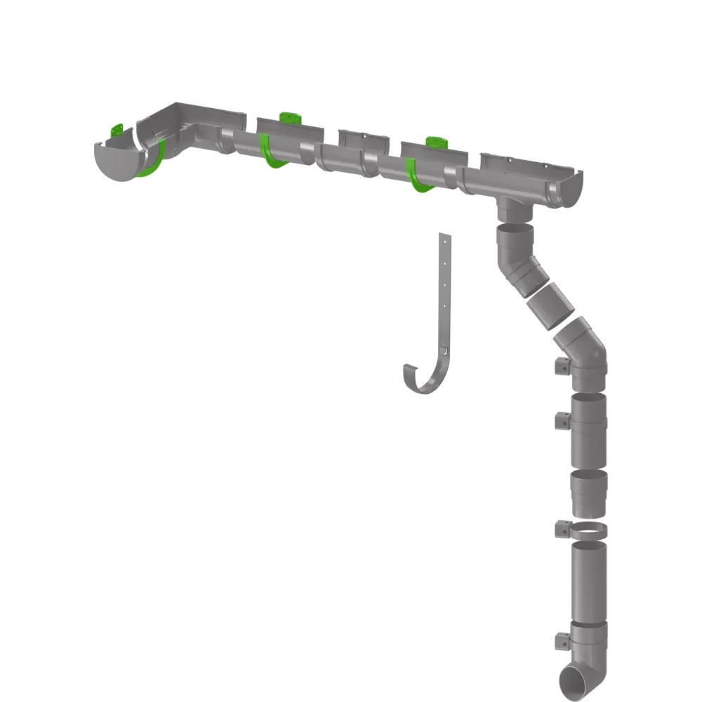 Кронштейн для желоба Dacha 120 мм красный DÖCKE STLM-2083958 - Вид №1
