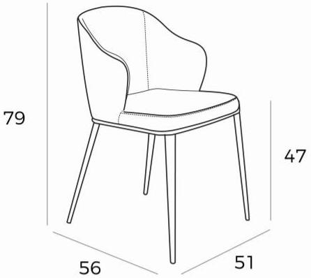 Angel Cerdá Стул из ткани с подлокотниками New chair 4050 f3201 Angel Cerda - Вид №6