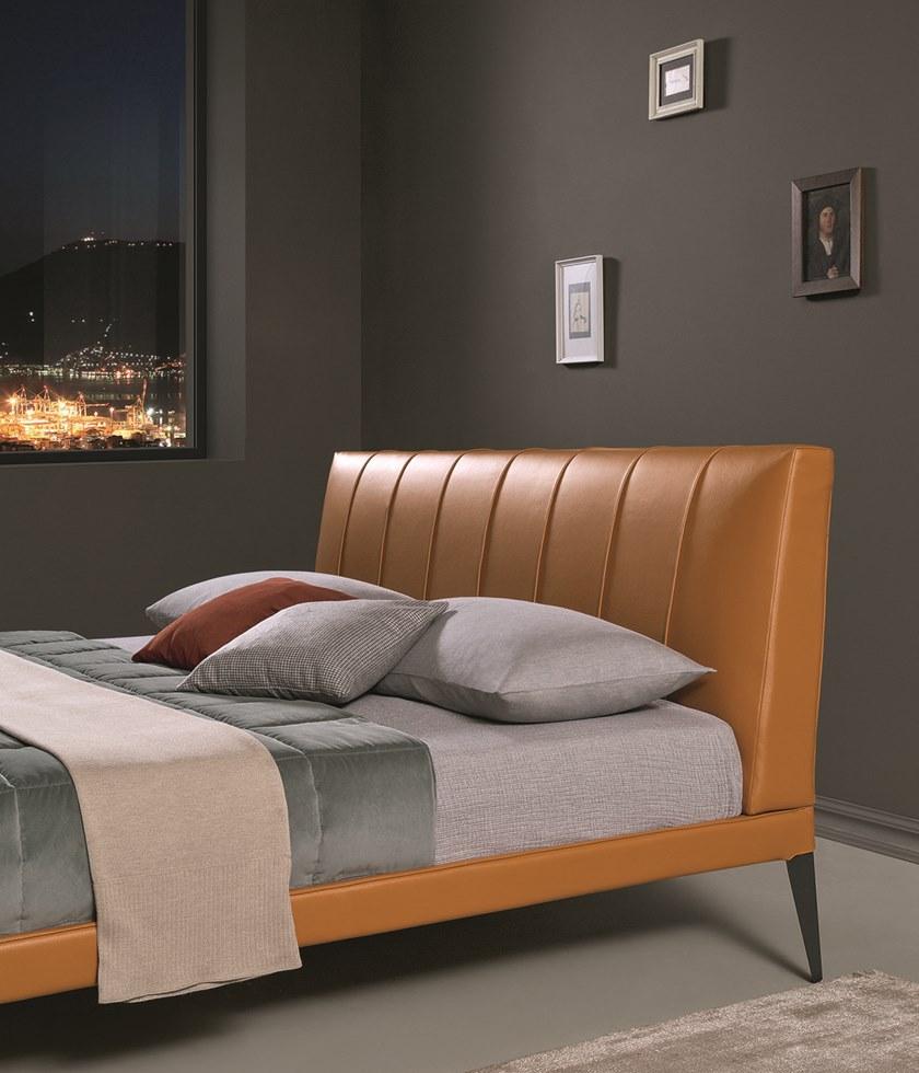 Bodema Кровать двуспальная с обивкой кожей sun-id-1483280 - Вид №1