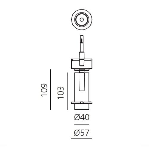 Алюминиевый регулируемый светодиодный прожектор Artemide вектор ARCH-00116454 - Вид №13