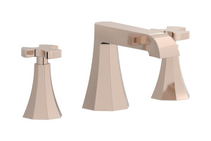 Смеситель для раковины на 3 отверстия с коротким изливом в комплекте с донным клапаном. WE ARE IB bt392rs Rose Gold Belmondo