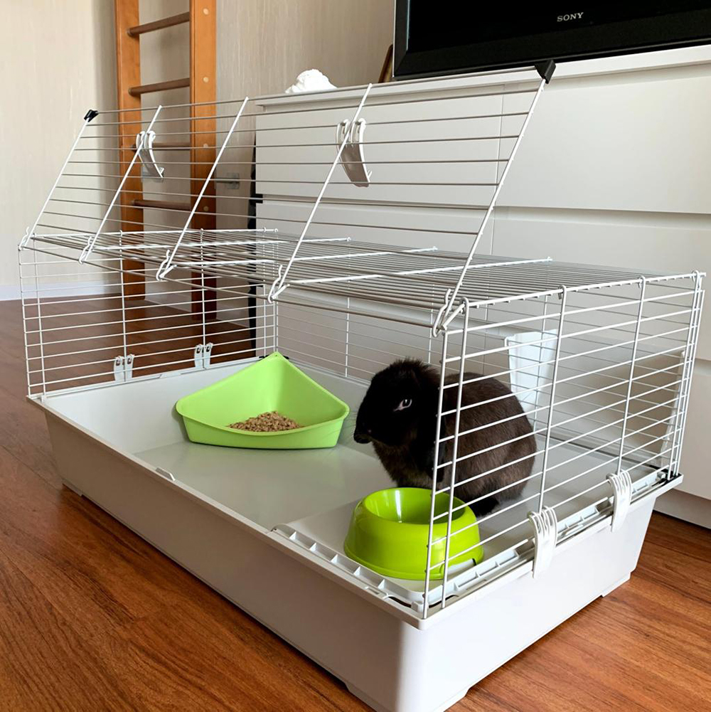 Т00021555 Клетка для грызунов RABBIT 100 цветная 95x57x46см FERPLAST  - Вид №1