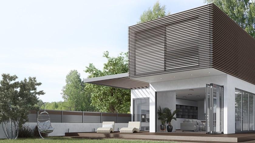 Alumil Солнцезащитный крем из алюминия и дерева sun-id-1403453 - Вид №1