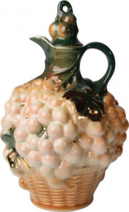 10527357 Императорский фарфоровый завод Графин Виноград в корзине ТН1 Фарфор твердый