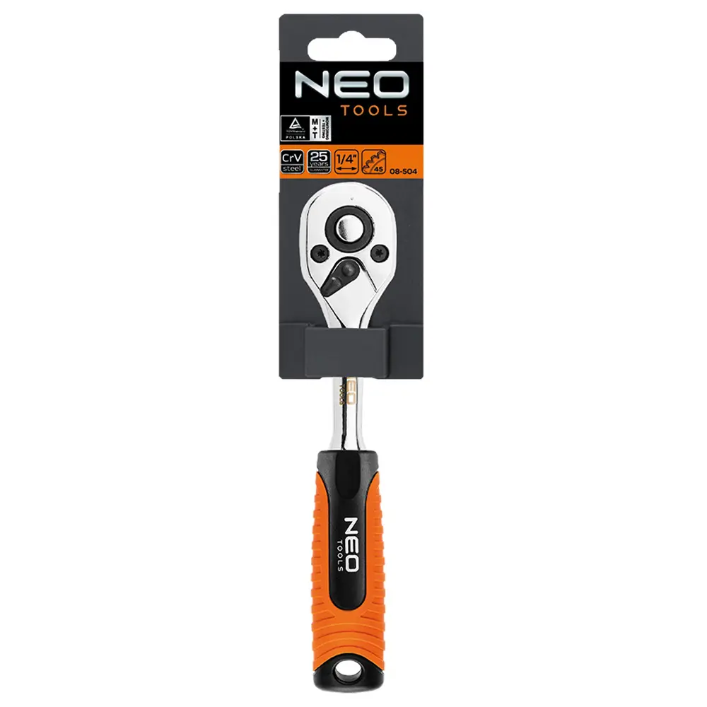 Гаечный ключ с трещоткой Neo Tools, 1/4 дюйма, 150 мм 88287481 STLM-2018634  - Вид №1