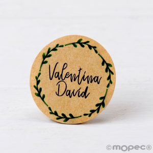 X443 PERS. 24 Индивидуальные крафт-стикеры 'филиалы короны' Dekoraniaevents Bodas