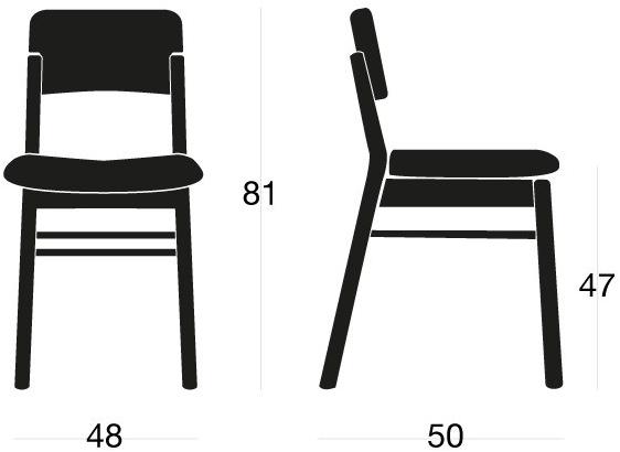 SIPA Деревянный стул со встроенной подушкой Pop sun-id-1380602 - Вид №3