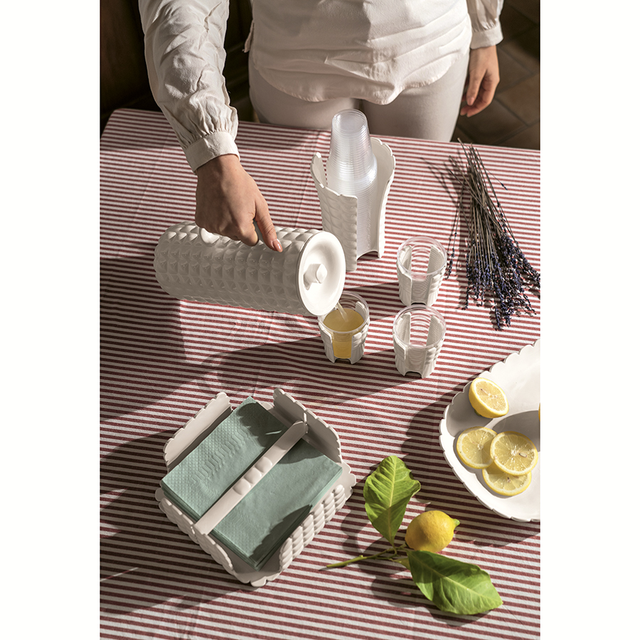 198700156 Подставка для салфеток квадратная, tiffany, молочно-белая Guzzini  - Вид №1