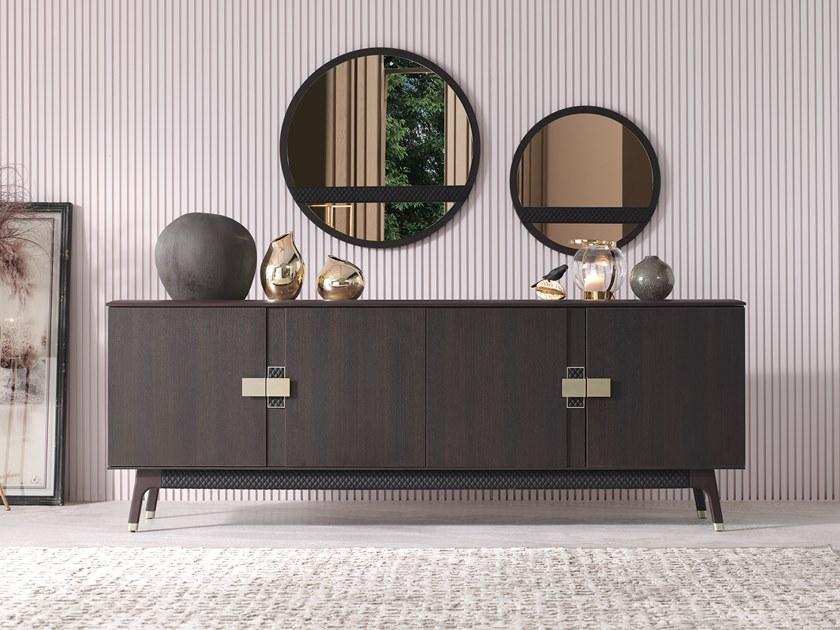 Enza Home Круглое зеркало с настенной рамой Navona sun-id-1351825 - Вид №1