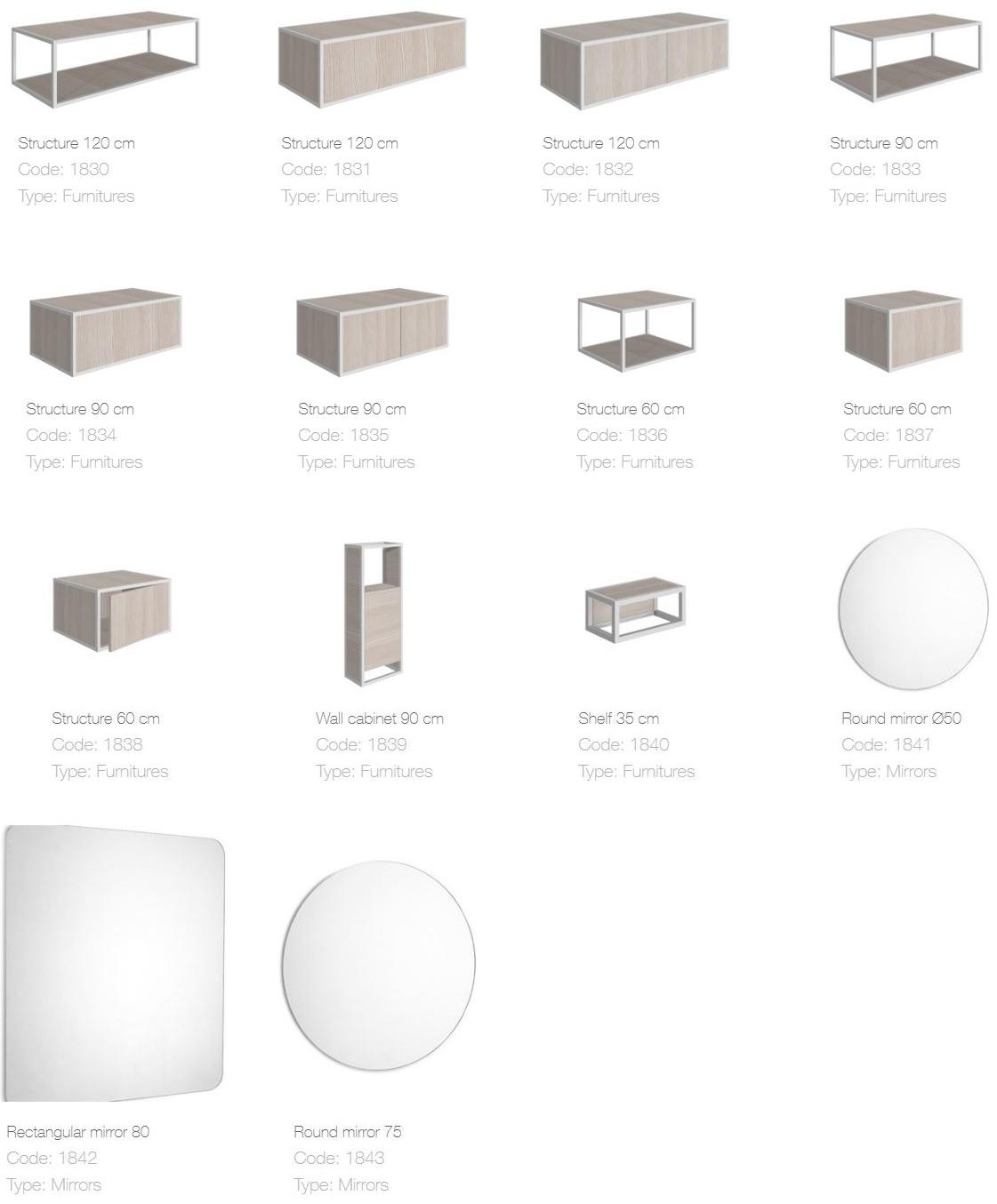 Scarabeo Ceramiche Тумба под умывальник подвесная одинарная Frame sun-id-1494294 - Вид №8
