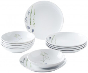 39G232A50001C Wildflower Столовый набор 12tlg. Пять чувств синий / красный Kahla-porzellan