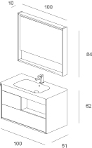 Lume 11 Mastella  Lume  Комплект мебели для ванной  - Вид №4