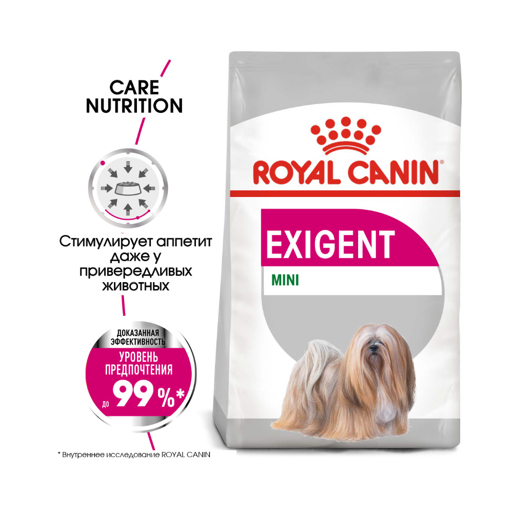 ПР0056576 Корм для собак Size Mini Exigent сух. 3кг ROYAL CANIN  - Вид №1