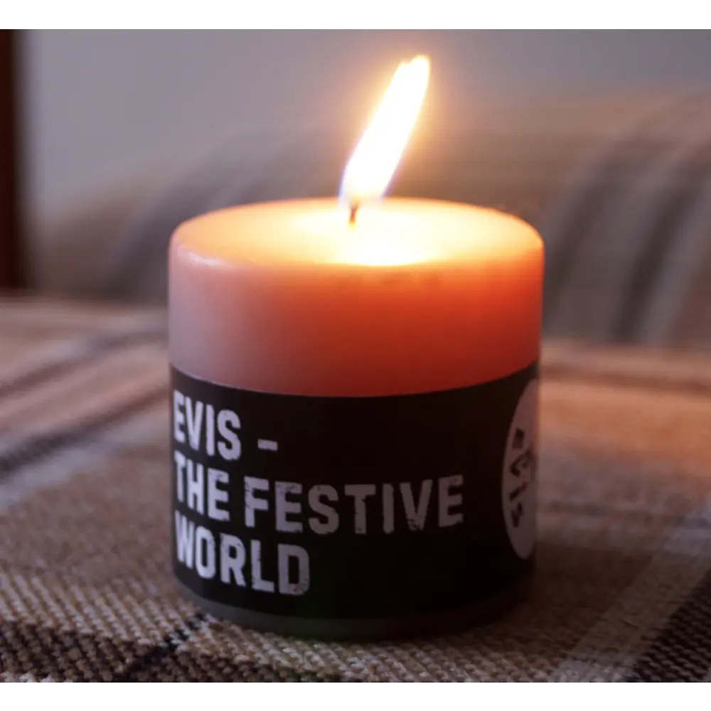 Свеча столбик Цилиндр малая серая 10 см EVIS STLM-2178998 - Вид №2