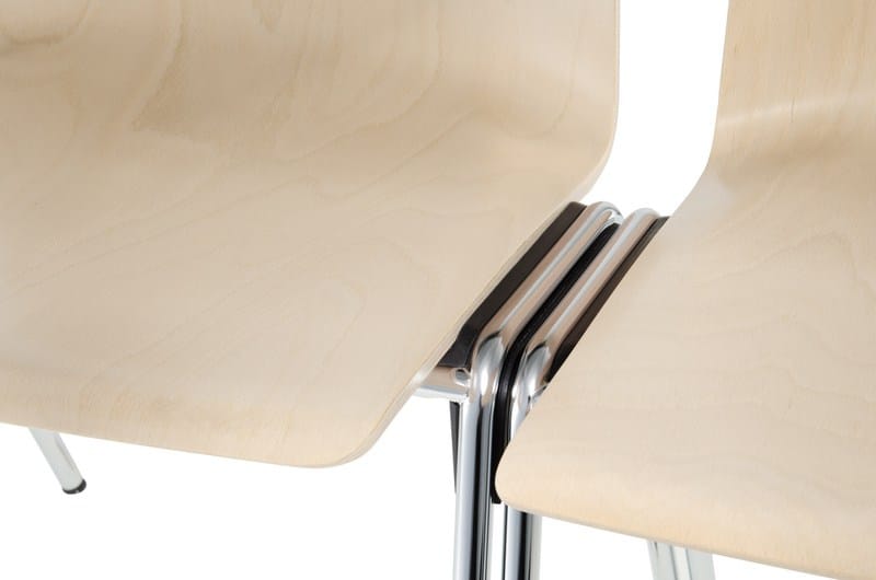 Штабелируемый стул из бука для залов ожидания Brunner герой ARCH-00119800 - Вид №7