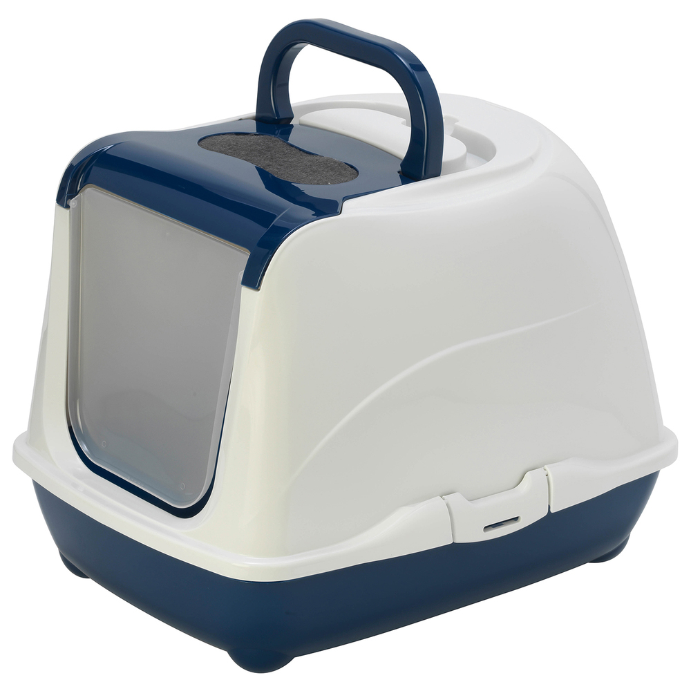 ПР0059065 Био-туалет для кошек Flip Cat с совком, синий 50x39x37h см MODERNA  - Вид №1