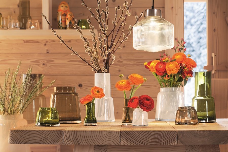 Набор из 3 мини-ваз разноцветный Chimney LSA INTERNATIONAL - 253442 Бежевый;зеленый;коричневый  - Вид №1