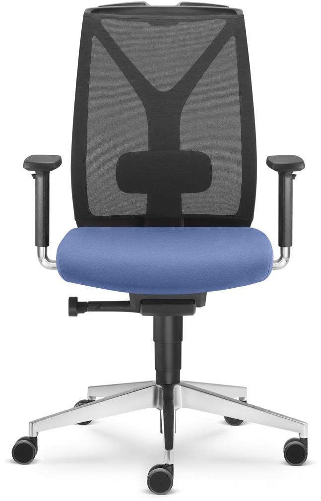 LD Seating Офисный стул из ткани с 5 спицами и подлокотниками Leaf 503-sya - Вид №1