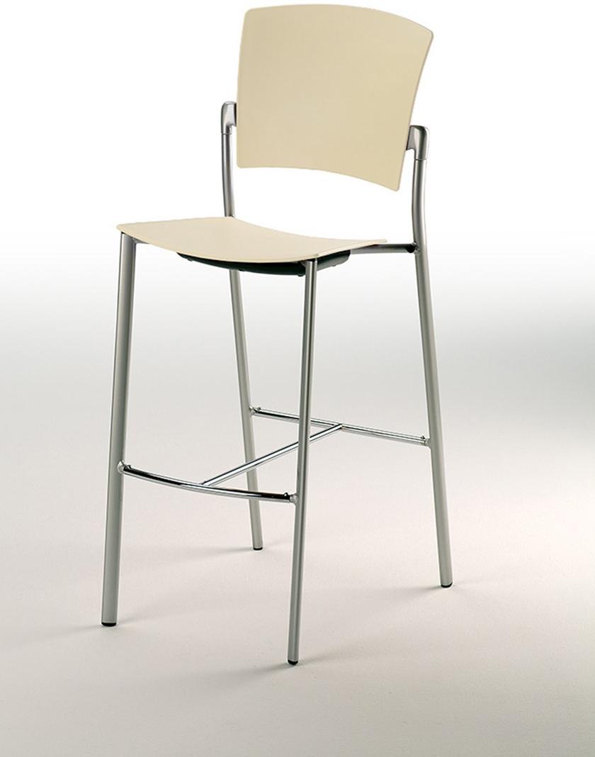 ENEA Табурет высокий полипропиленовый с подставкой для ног Eina sun-id-1491145 - Вид №1