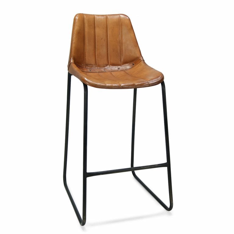 081018 Кожаный кремовый стул Francisco Segarra Mews Santreyd