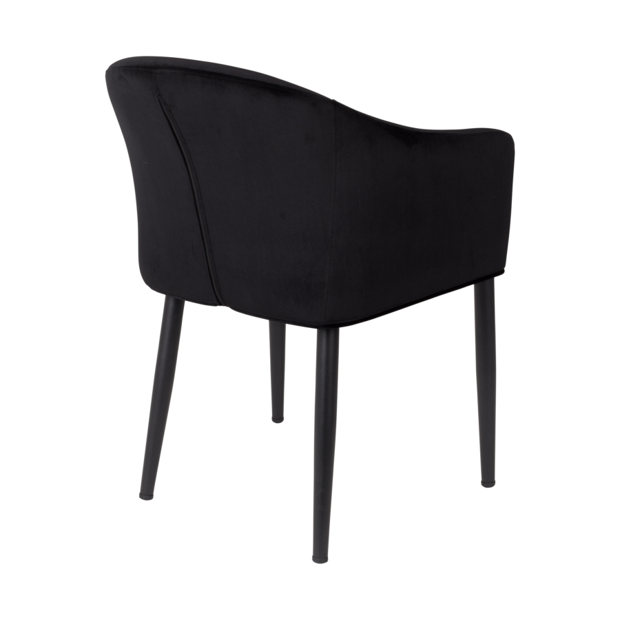 Кресло Catelyn черное White Label Living 1200161 - Вид №4