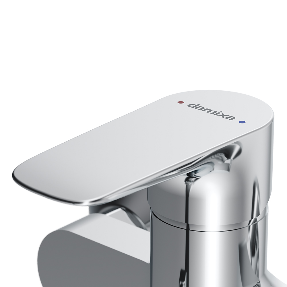 789500000 2 смеситель для ванны/душа с универсальным изливом 350 мм ручным душем Damixa Origin Evo  - Вид №5