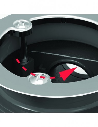 571700 000 00  Минимальный слив для душевого поддона Д. 90 мм, очень плоский, крышка из АБС-пластика Д. 116 мм, H. 60 мм, хром Valentin Хром  - Вид №4