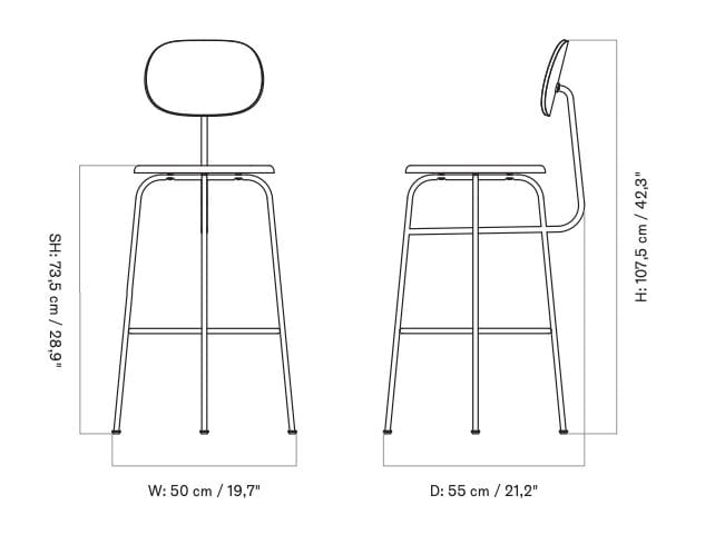 Мягкий барный стул Audo Copenhagen Afteroom ARCH-00066814 - Вид №16