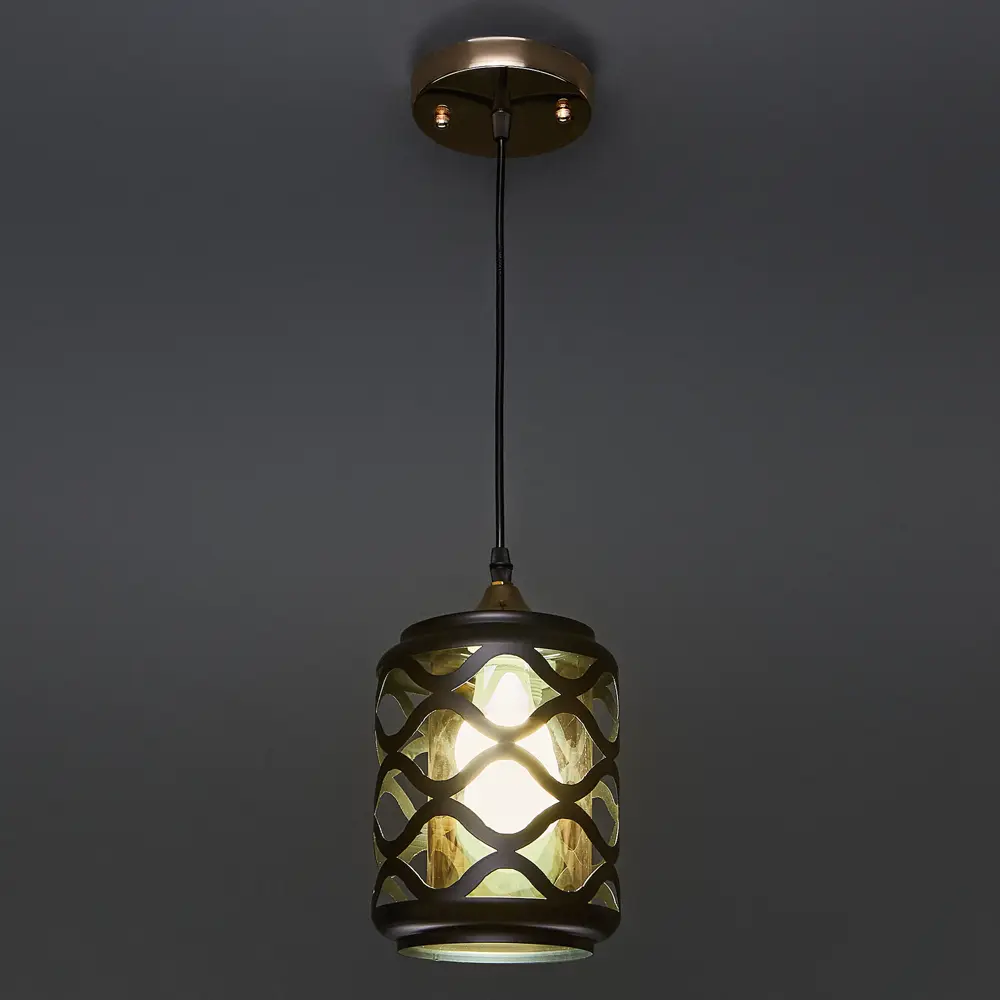 Подвесной светильник De City Соло с золотистым стеклянным плафоном 88038441 STLM-0931620 - Вид №1