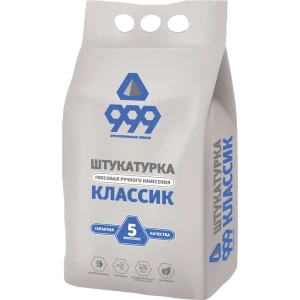 Штукатурка гипсовая 999 Классик 5 кг 89299576 STLM-2180414