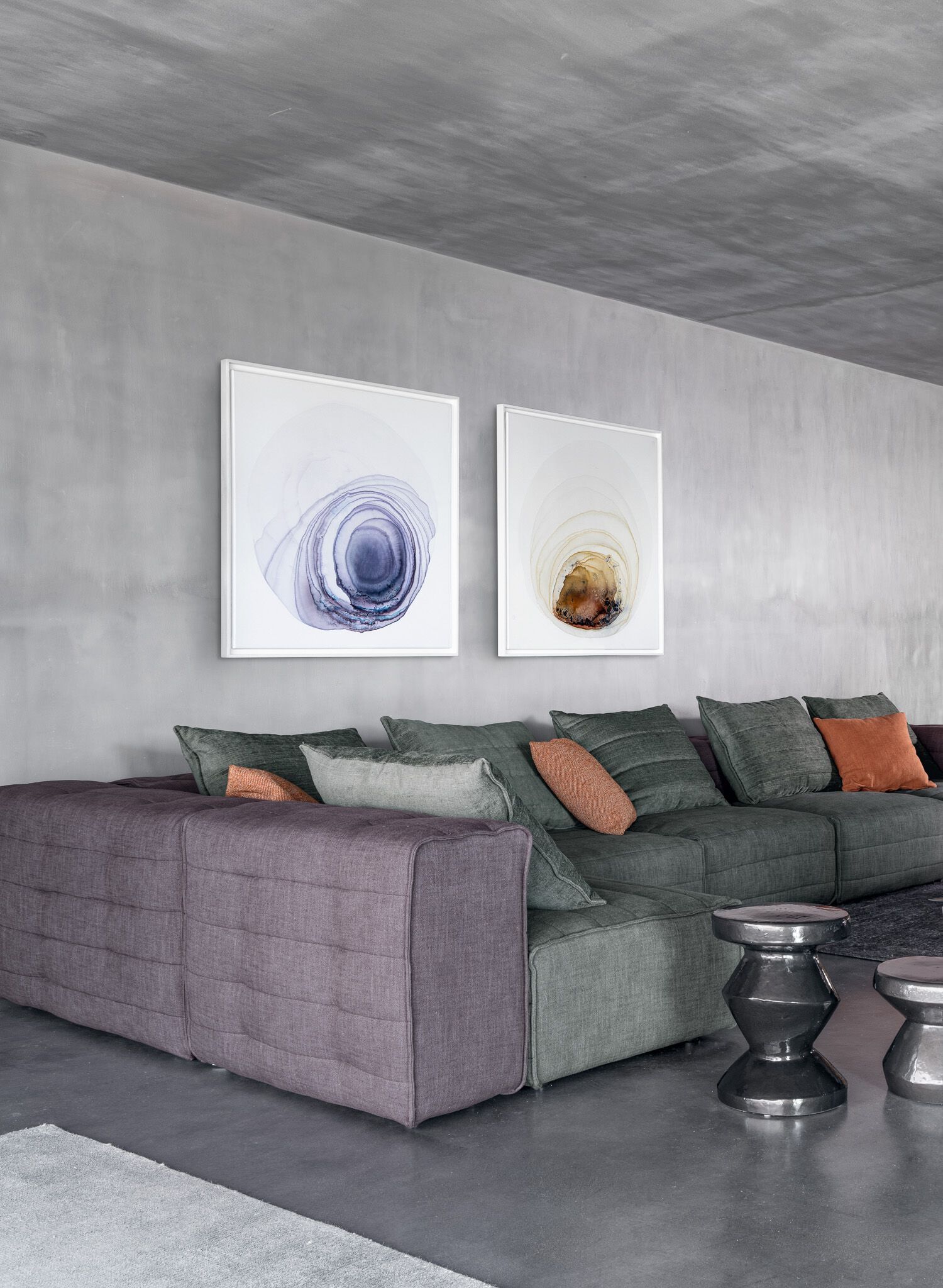 Угловой и модульный тканевый диван на 5 мест Gervasoni Samet ARCH-00032210 - Вид №1