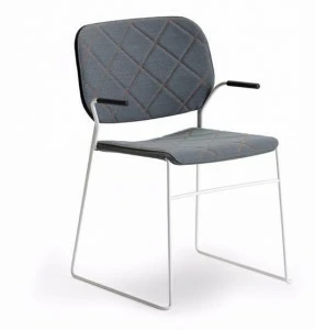 Offecct Стул с обивкой из ткани с подлокотниками Lite