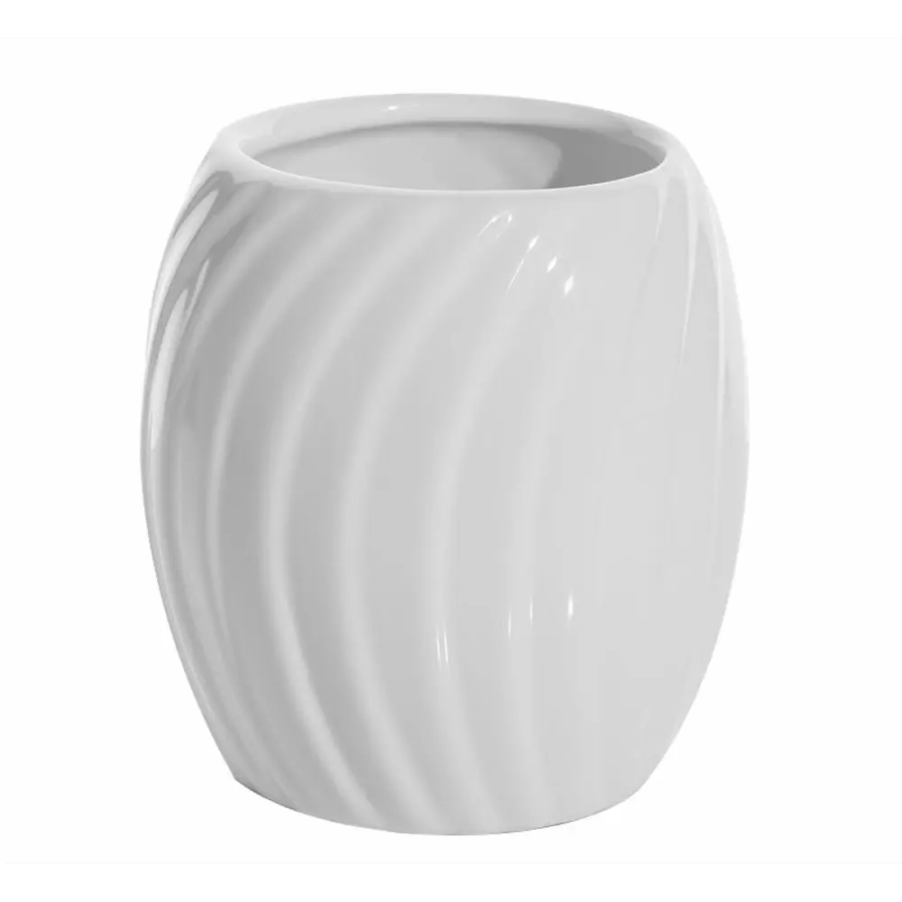 Стакан для зубных щёток Аквалиния Меллоу керамика цвет белый STLM-2179449