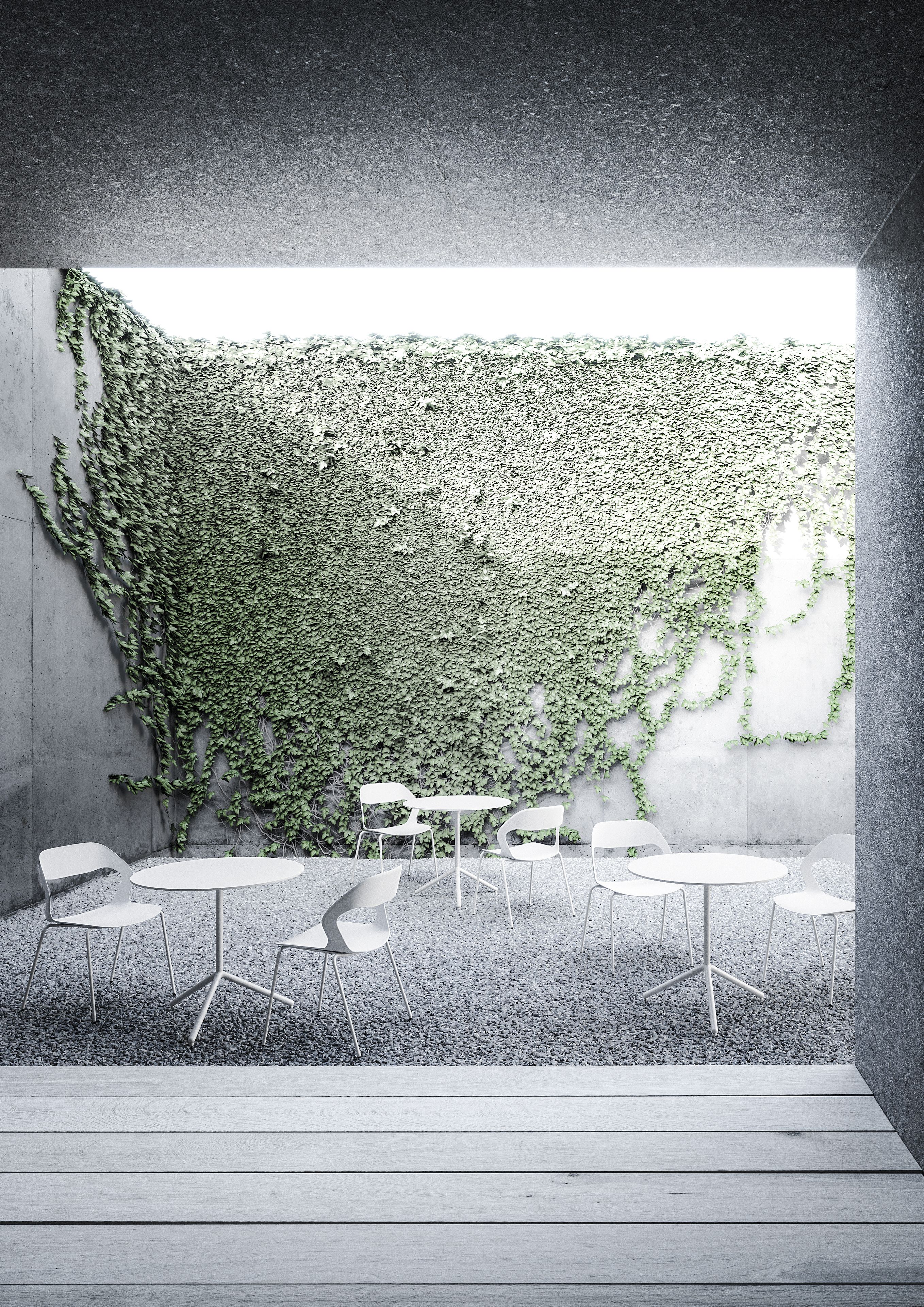 Квадратный обеденный стол с алюминиевым откидным верхом Crassevig Nett ARCH-00104533 - Вид №2