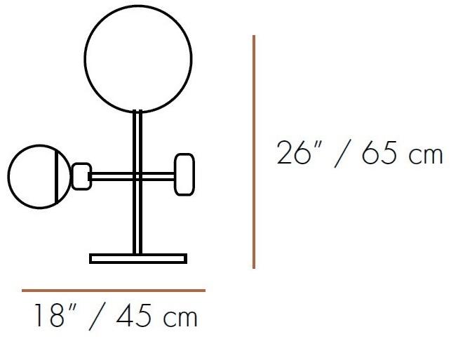 UTU Soulful Lighting Настольная лампа из металла с фиксированным кронштейном Monaco Santreyd sun-id-1466549 - Вид №2