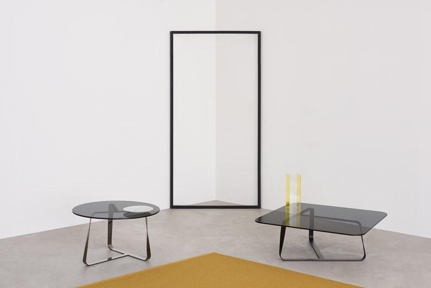 Desalto Круглый журнальный столик из стали и хрусталя sun-id-1426034 - Вид №1