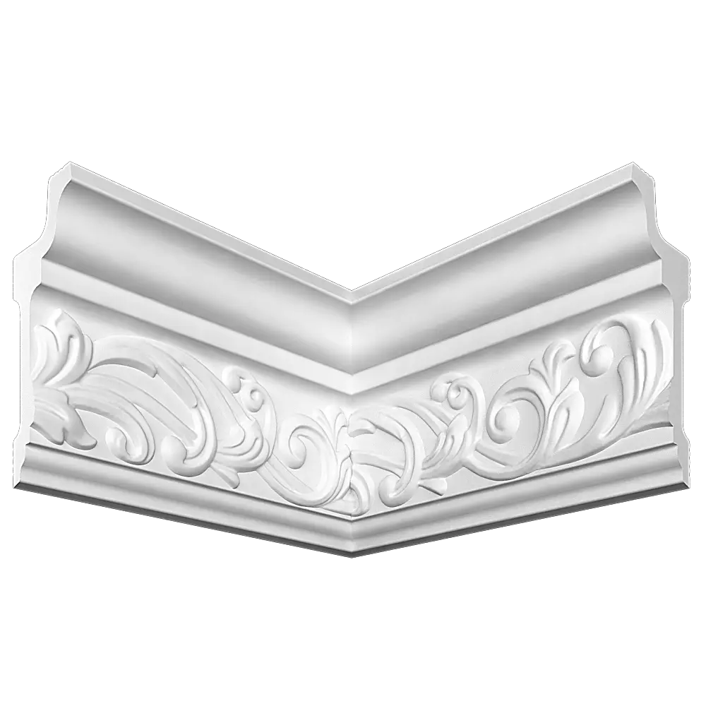 Угол внутренний для плинтуса пенополистирол Де-Багет ДП 25/110 белый 40x102 мм STLM-2167166 - Вид №2