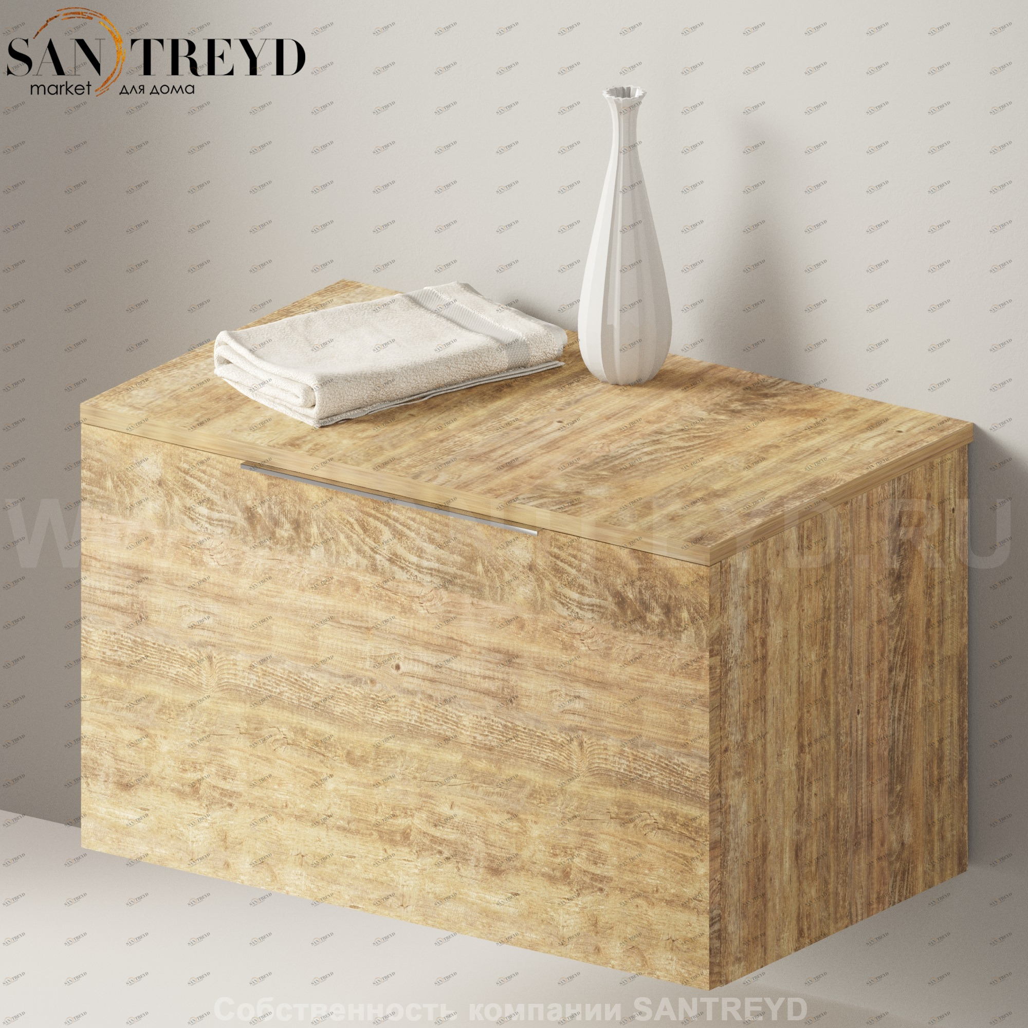 Flaminia BOX Настенная тумба 85 см с 1 ящиком BX427.WW Ceramica Flaminia BX427WW