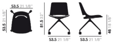 arper Кресло на эстакаде на колесиках Palm sun-id-1386409 - Вид №1