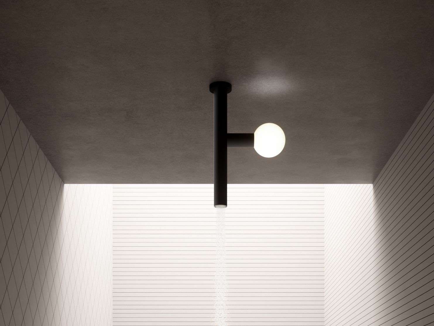 Латунная потолочная душевая головка с освещением Antoniolupi Apollo ARCH-00104952