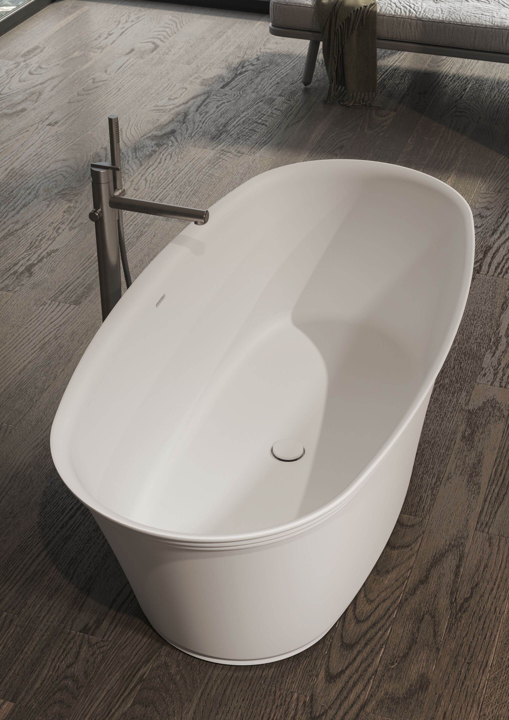 Овальная ванна в центре комнаты Kinedo Iconik ARCH-00058585 - Вид №2