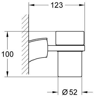 40287000 Держатель для стакана Tenso (40287000) Grohe хром - Вид №2