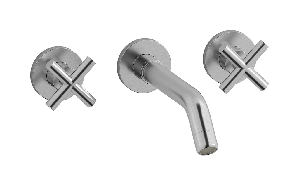 Смеситель встроенный для раковины WE ARE IB yp350cc Brushed Nickel WOW