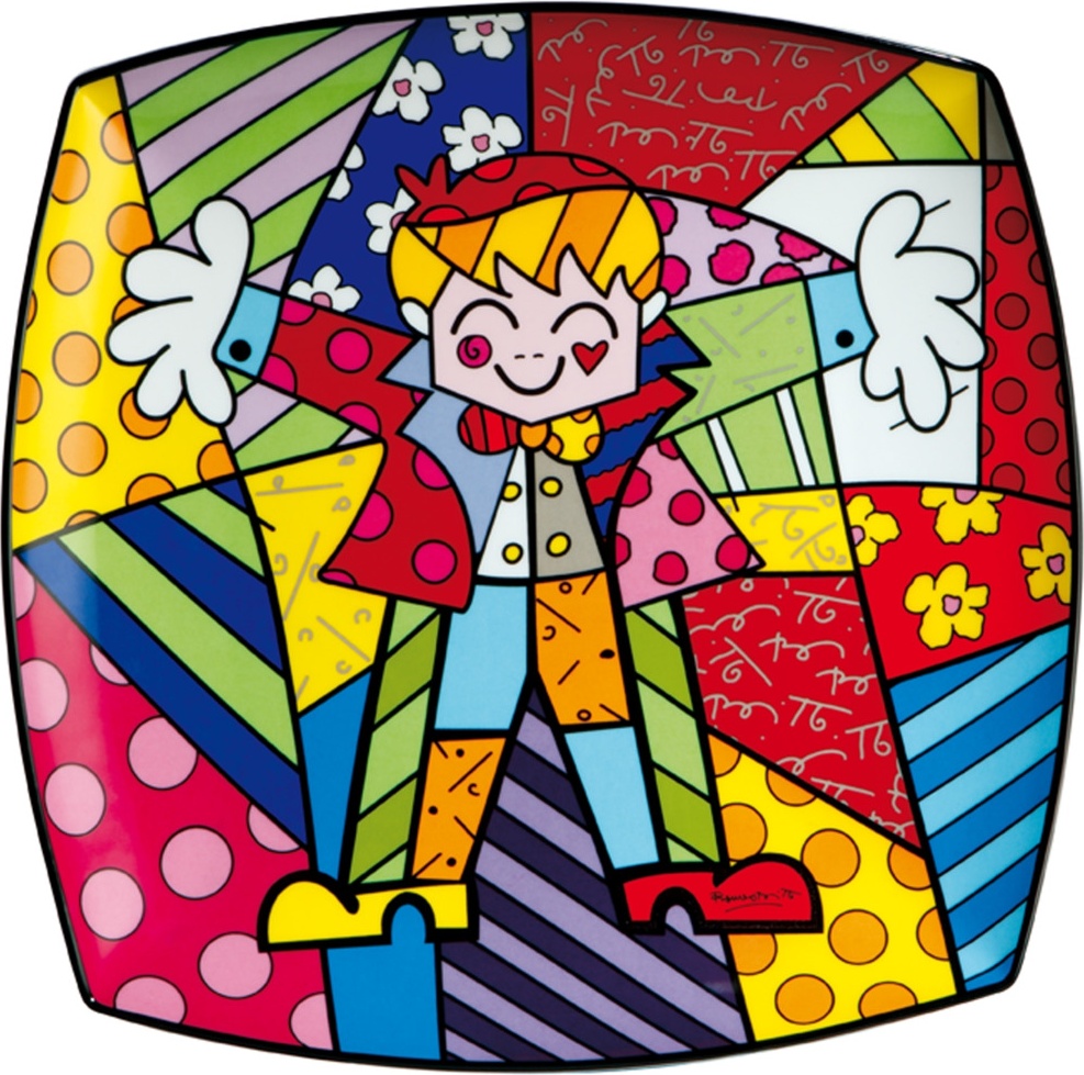 10574692 Goebel Блюдо 30х30см "Крепкое объятие""Бритто" Фарфор 